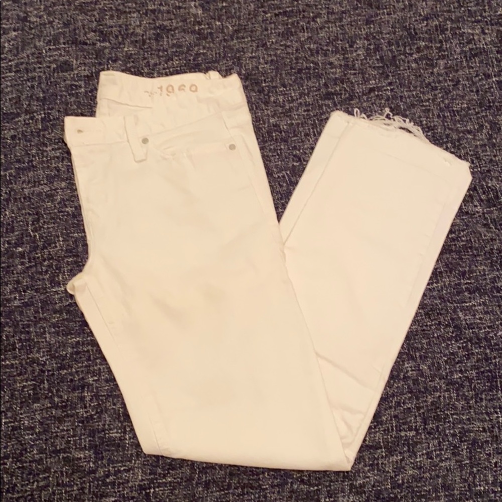 Gap 1969 white jeans